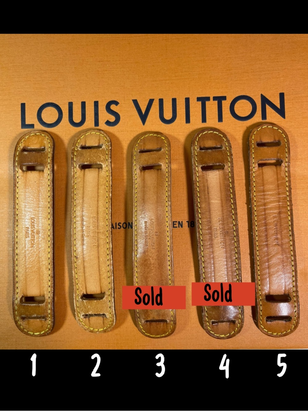 Louis Vuitton Vintage Vachetta MEDIUM 
Replacement Pad